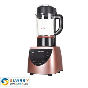 2018 new design automatic digital stainless steel blade commercial blender with high quality transparent glass container