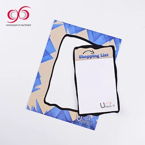 GOODADV magnet with 12 month calendar & note pad custom size and shape sticky note pad
