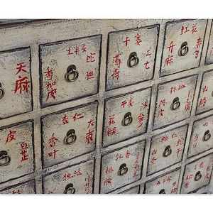 beijing Chinese antique medicine cabinet wood distressed furniture