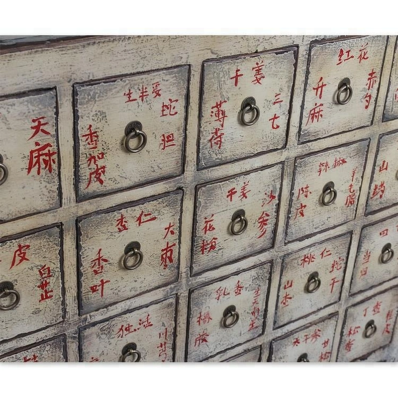 beijing Chinese antique medicine cabinet wood distressed furniture