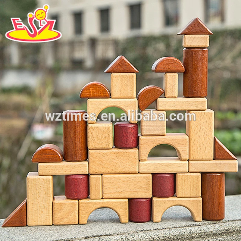 2018 Wholesale educational children's wooden building toys W13A132