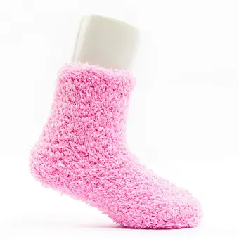 baby colorful double cuff pompoms thick cotton winter socks