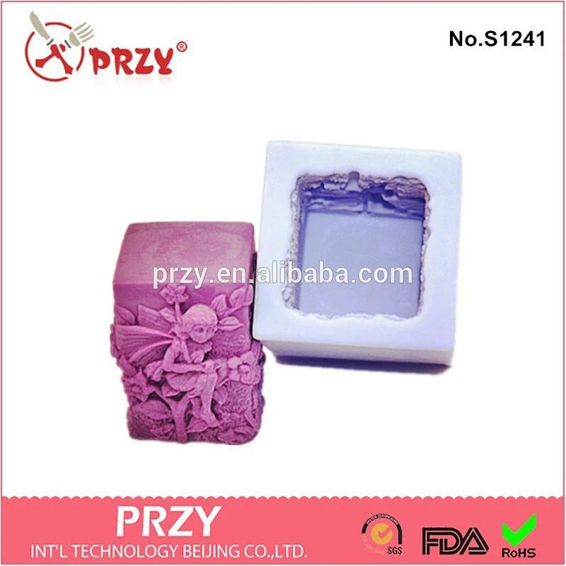 Beauty Angel flowers resin Soap Mold,Topper Silicone Hand Made Soap