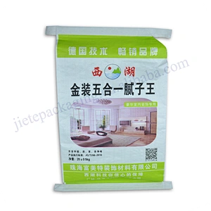 Customized white plastic bopp laminated pp woven cement bags in packaging bag 25kg
