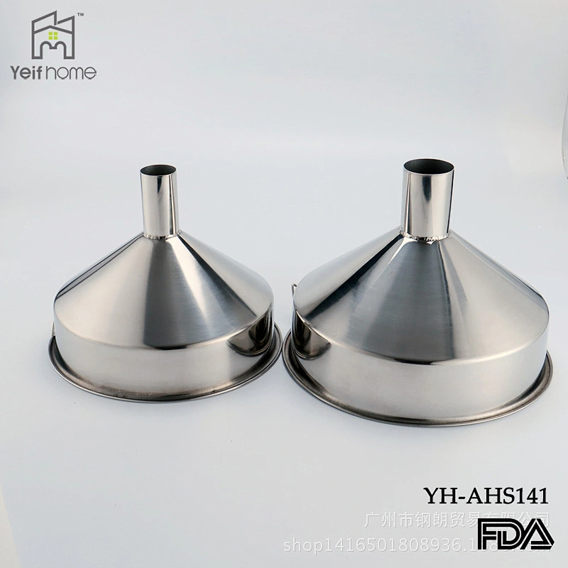 Food grade Kitchen Tool stainless steel oil funnel