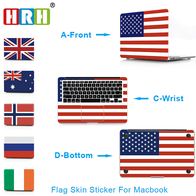Custom Stickers Die Cut Palm Protector Guard Skin for Macbook Pro,3 in 1 Fag Laptop Skin Sticker