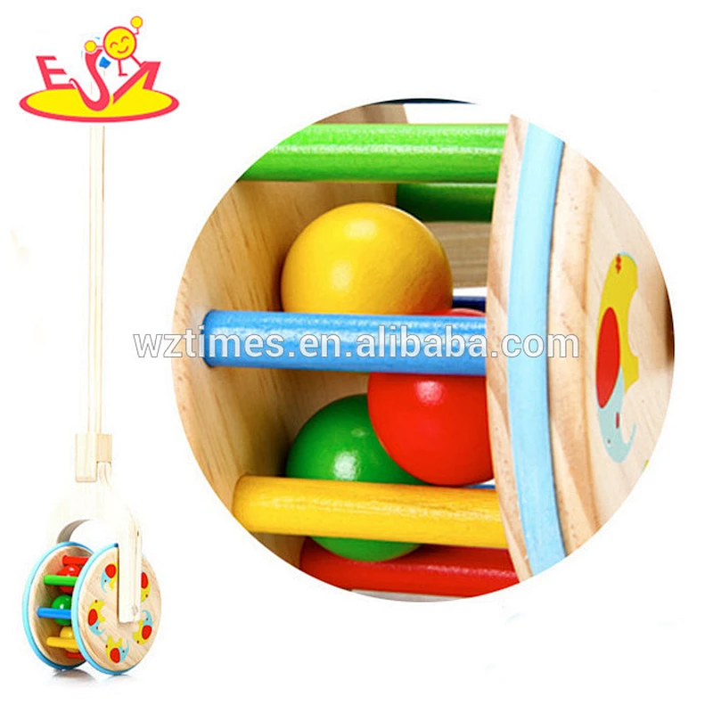wholesale wholesale children wooden pull bell toy cheap kids wooden pull bell toy W05A016