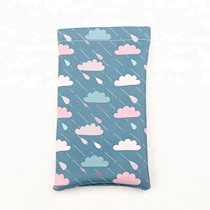 Clouds Printing Soft Sunglasses PU Pouch Glasses Pouch