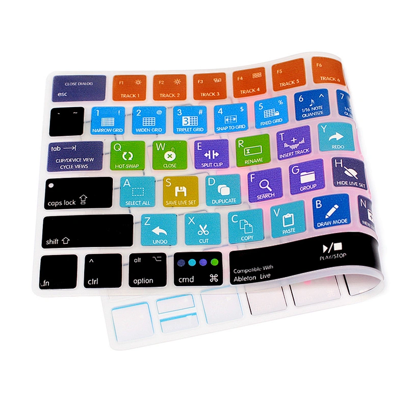 Waterproof Ableton Live Custom shortcuts skin oem hotkeys keyboard covers Silicone Keyboard Protective Film For magic
