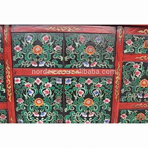Chinese antique tibet cabinet