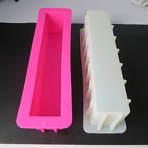 Silicone toast rectangle soap mold bathroom bar loaf Soap silicone molds