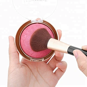 Good Quality Single Rose Gold Custom Hair Facial Shaving Blusher Brushes For Makeup Set