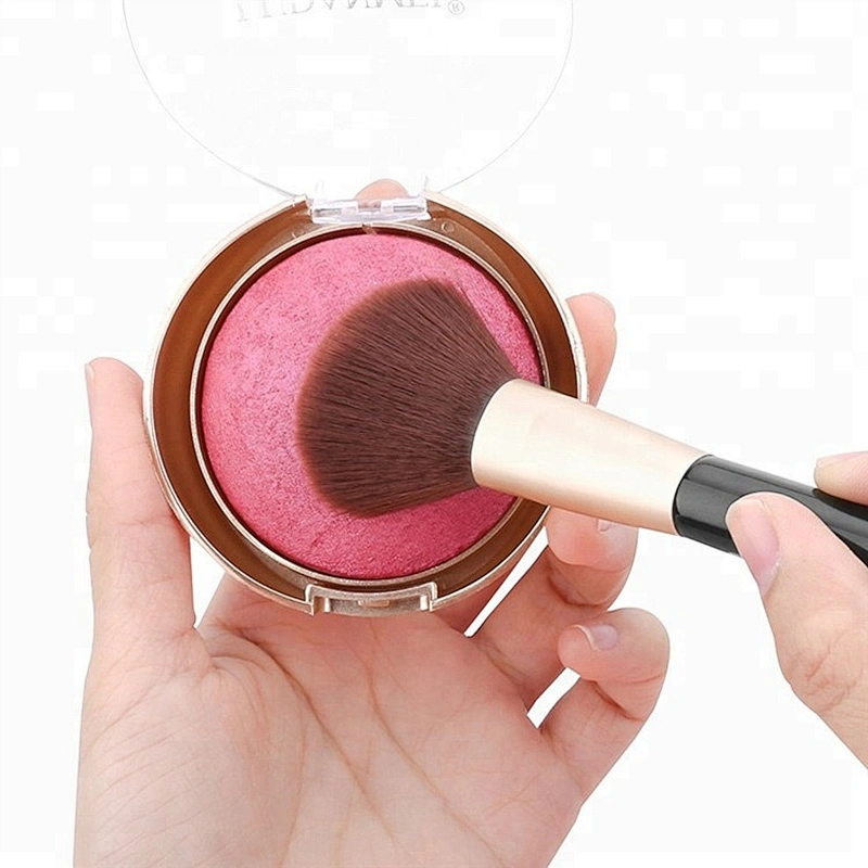 Good Quality Single Rose Gold Custom Hair Facial Shaving Blusher Brushes For Makeup Set