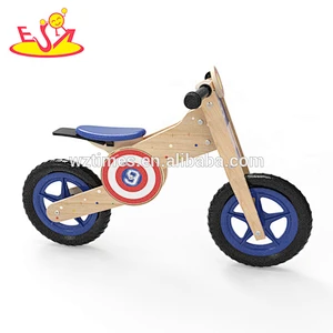 Wholesale new fashion wooden toddler balance bike early learning wooden toddler balance bike W16C181