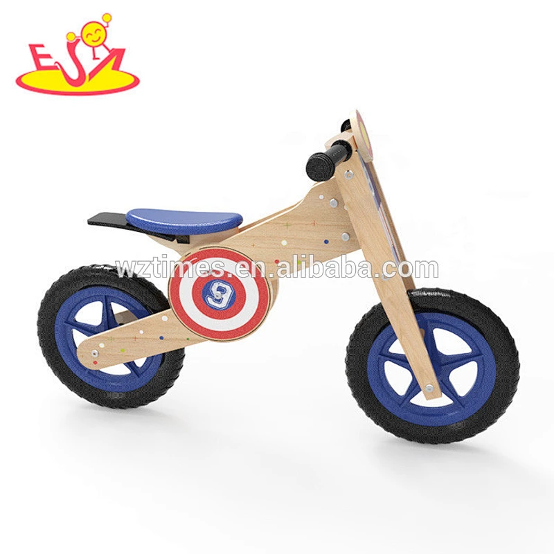 Wholesale new fashion wooden toddler balance bike early learning wooden toddler balance bike W16C181