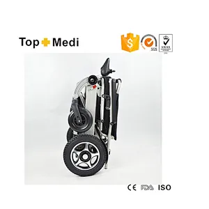 Lightweight Foldable Electric Wheel Chair with 12inch rear wheel