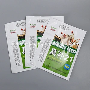 sealed plastic PE food package bag for feed