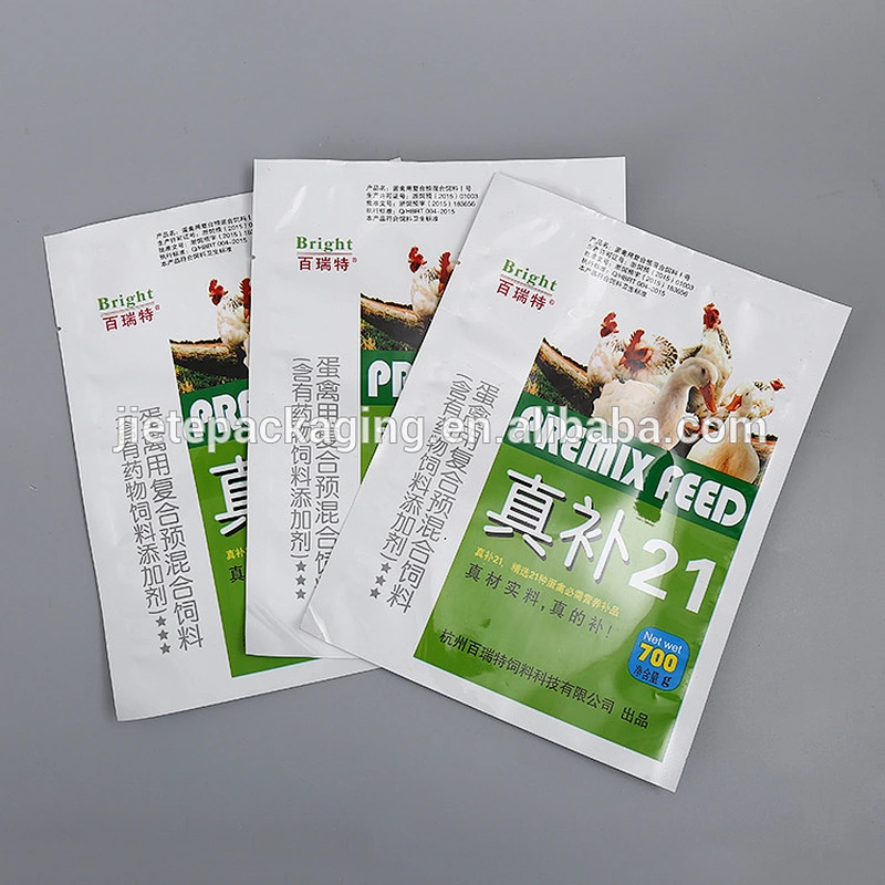 sealed plastic PE food package bag for feed