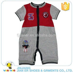 Most popular sport style toddler baby boys clothing romper suits