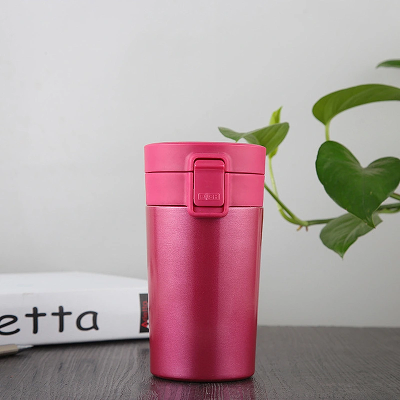 Creative Vacuum Insulated Vacuum Coffee Cup Customized Logo Colorful Vacuum Flask Double Wall Portable Cup for Coffee