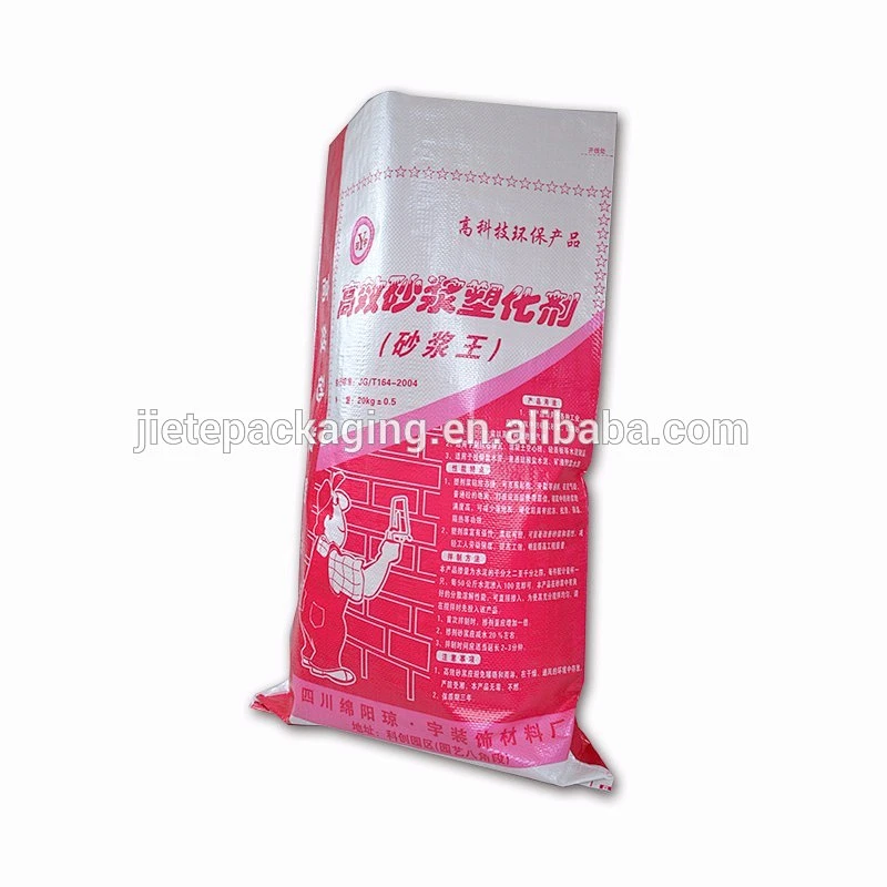 color printing pp woven bag packing mortar, cement, putty powder, tile adhesive
