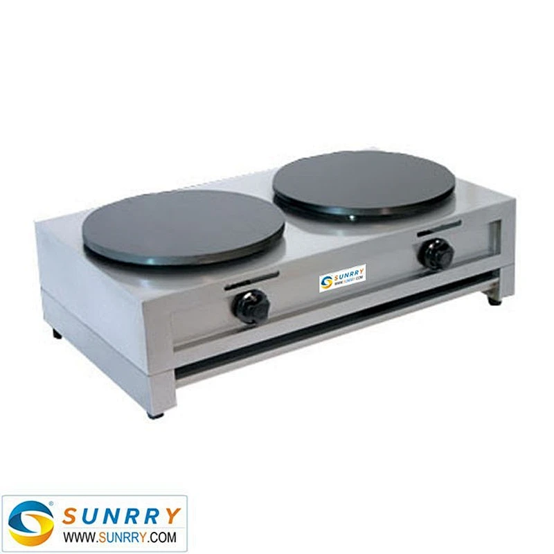 Popular Commercial and Industrial Crepe Maker Machine Used Gas (SUNRRY SY-CG45E)