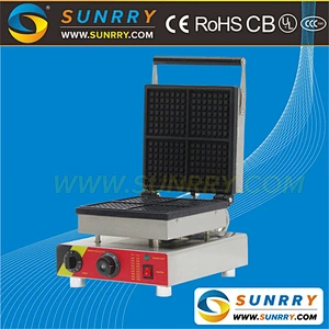 Industrial electric automatic 4 square waffle cookies/kiiosk maker