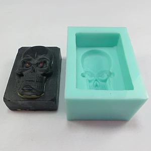 QT0010 Halloween Monster head Silicone Soap Mold PRZY