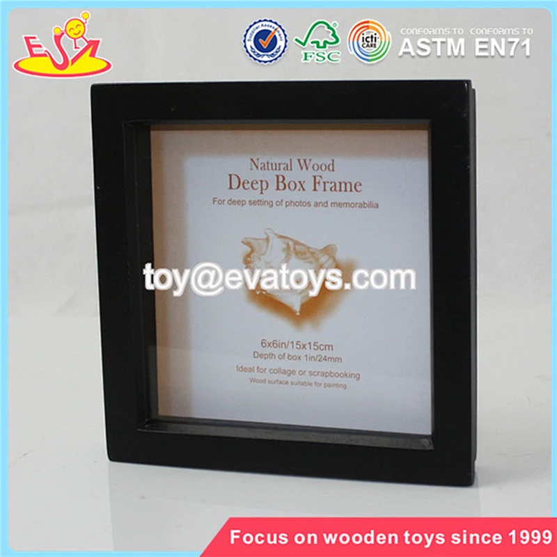 Wholesale most popular high quality wooden black photo frame W09A017