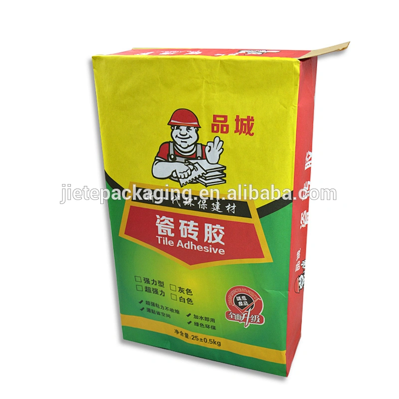 brown kraft paper valve bags for plaster, dry mortar, paper bags cement