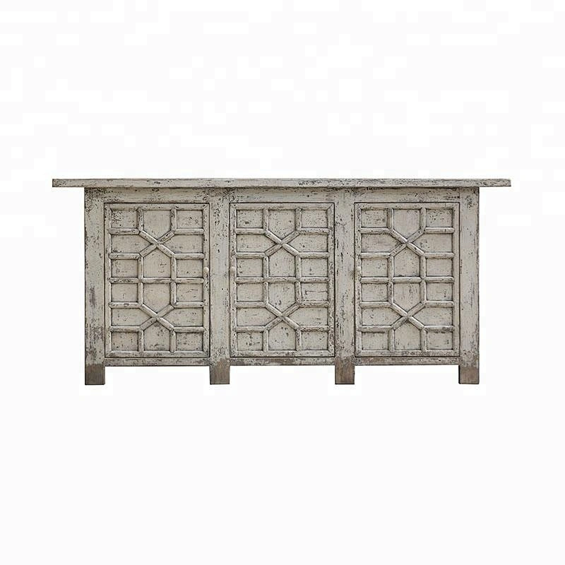 chinese oriental antique rustic hotel lobby sideboard furniture