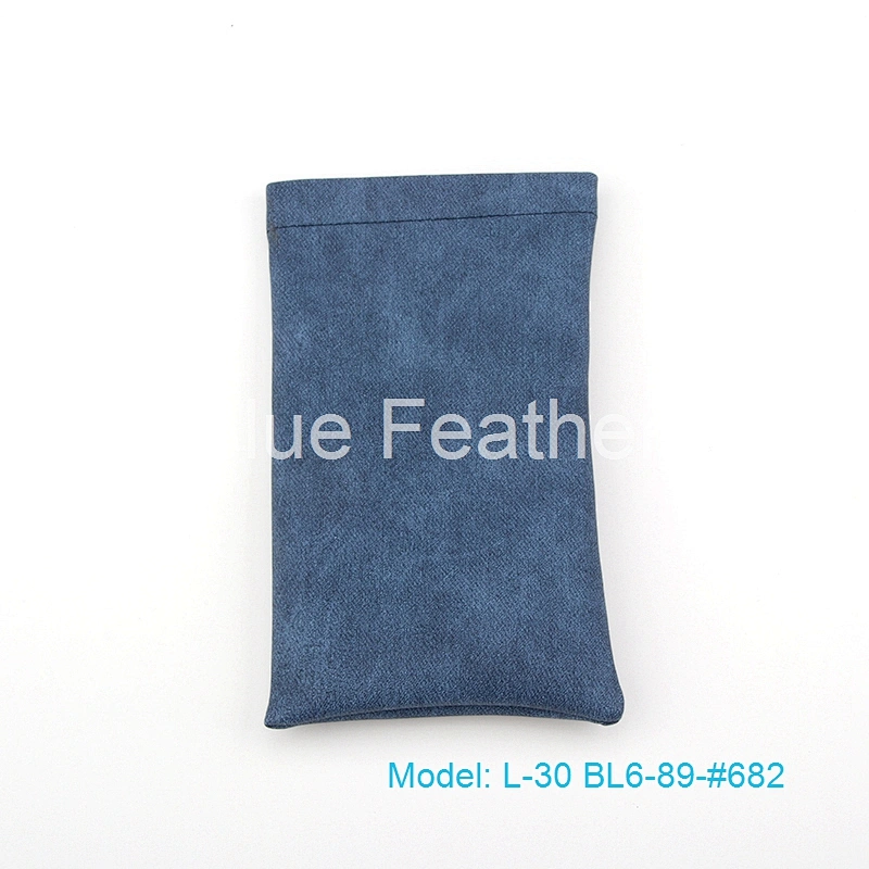 Gentlemen colored Soft PU Leather Sunglasses Pouch