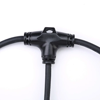 T Type Crimp Connectors Waterproof 3 Way LED RGB Connector