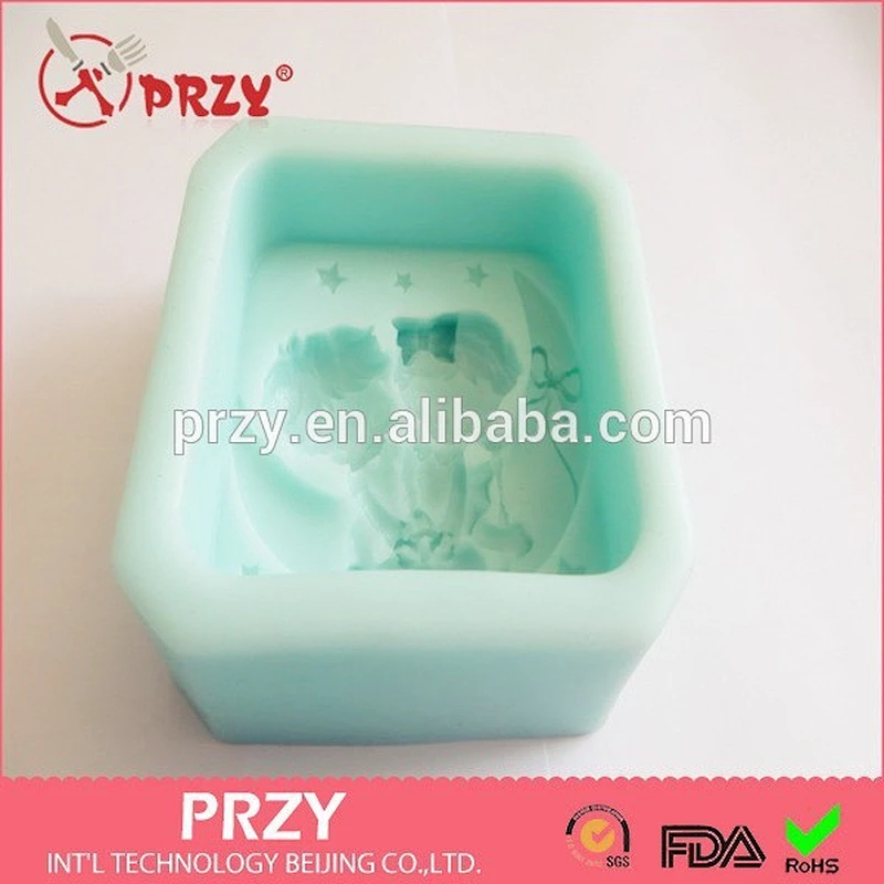 silicone children on the moon soap mold , silicone lovely soap mold