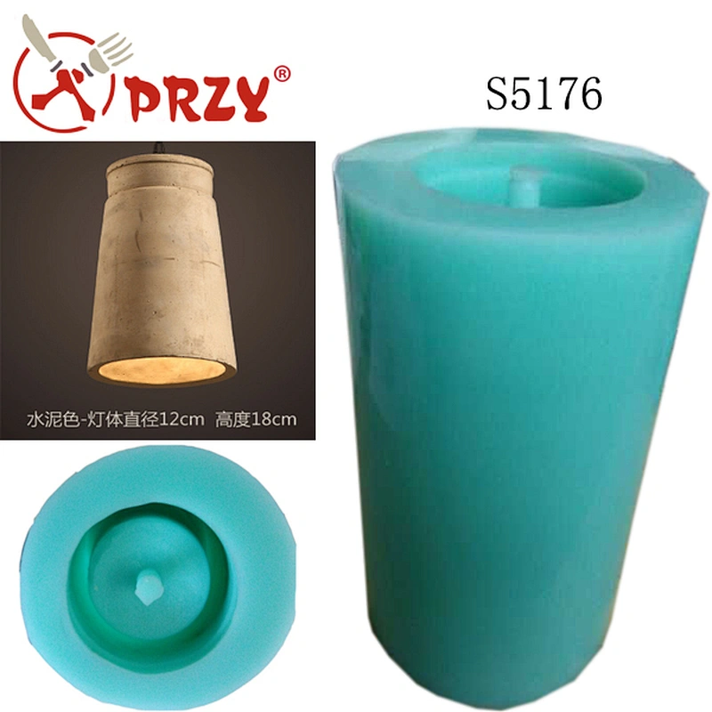 S5176 lampshade silicone mould silicone concrete lampshade mold silicone molds for cement