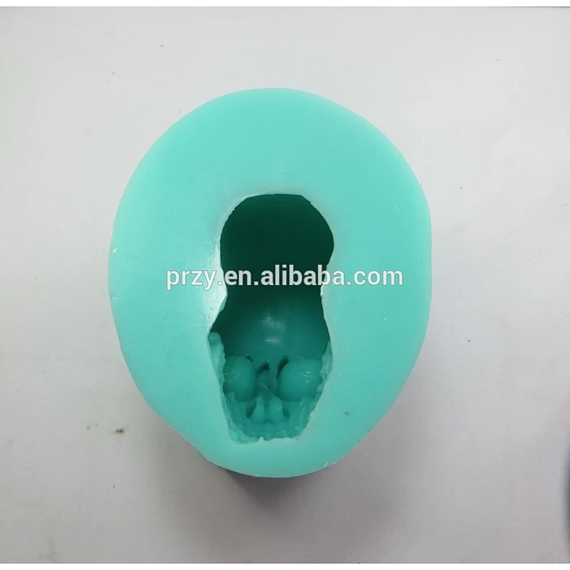 QT0004 3d Maple leaf Skull Silicone Mould for Concrete Halloween silicone mold Soap mold PRZY
