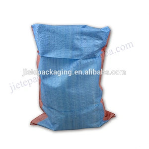 Customized blue pp woven packaging bag wheat flour sacks for fertilizer,sand,feed,rice,sugar,cement