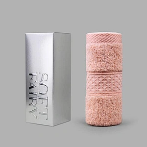 2018 New Style Hand-Made Bath Towel With Beautiful Silk Printing Package Box