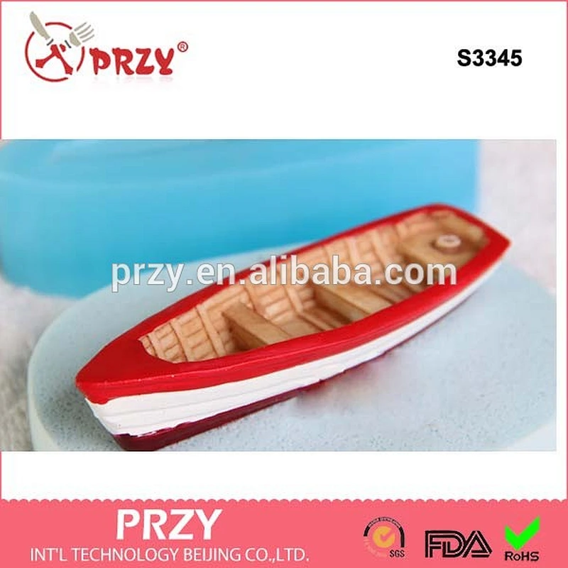 S3345 3D ship silicone molds 3d boat shape handmade dorative mold funny shape molds