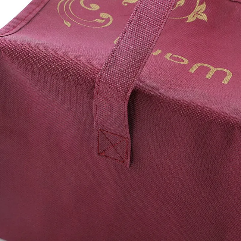 Custom wholesale brown insulated non woven bag with zipper