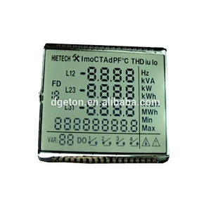 STN POSITIVE SEGMENT THREE phase LCD meter