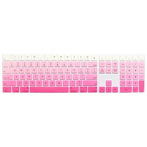 Rainbow laptop silicone keyboard skin keyboard protector for Magic Keyboard with Numeric Keypad A1843 MQ052LL/A Released in 2017