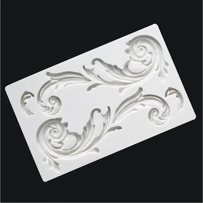 European series embossed border trimming chocolate mold fondant cake craft silicone mould