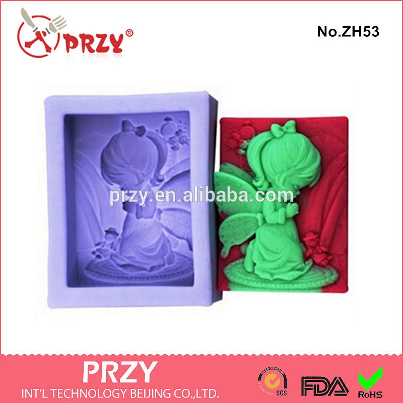 Pray girls silicone soap mold girl soap mold
