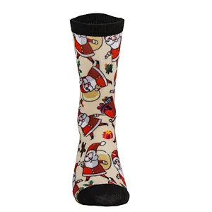 High Technique Printing Crew Sock Christmas Style Women Fashion Sock