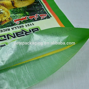 Polypropylene pp woven rice packing bag 25kg for fertilizer,feed,bean,seed