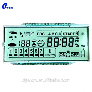 Small meter segment transparent LCD display