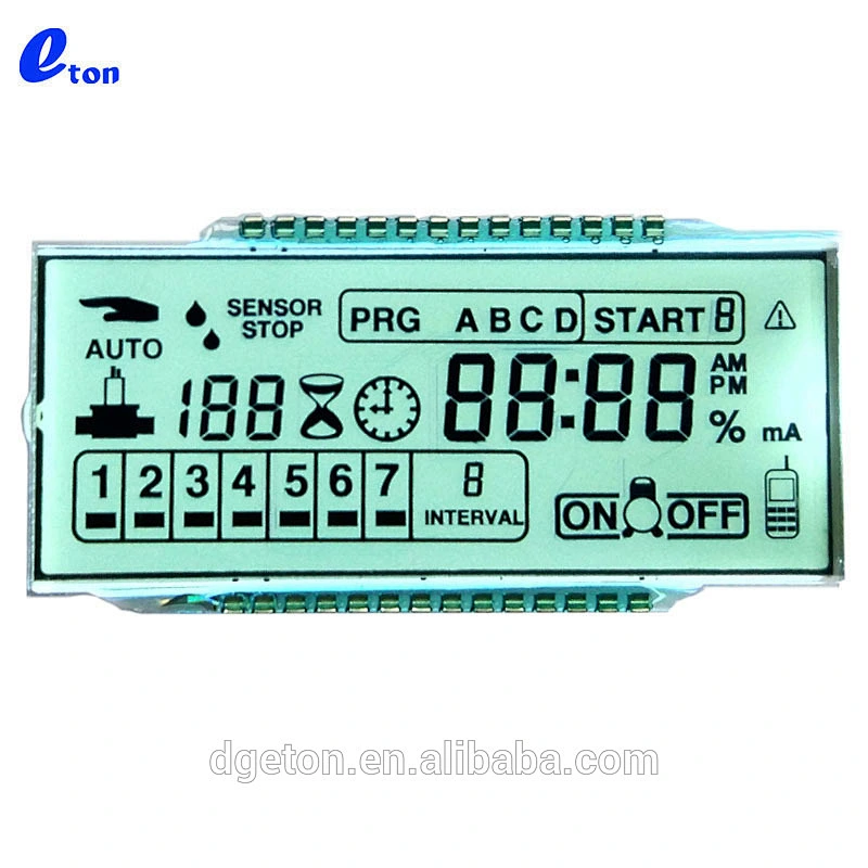 Small meter segment transparent LCD display