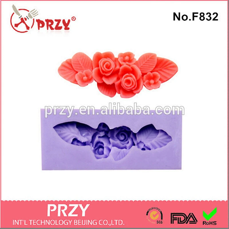 PRZY Eco friendly Rectangle fondant silicone chocolate molds