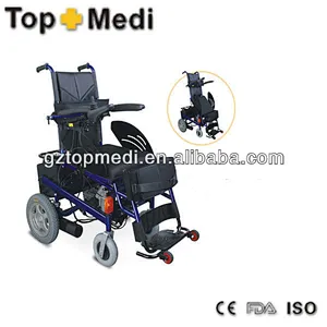 Single Controller for Both Driving and Seat Lifting Stand Up Power Wheelchair with Lamp